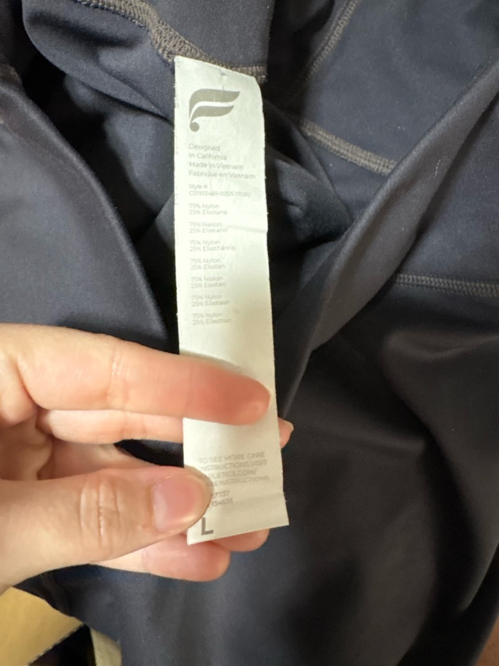 Fabletics Dark Charcoal High-Waist Leggings - Picture 4 of 4